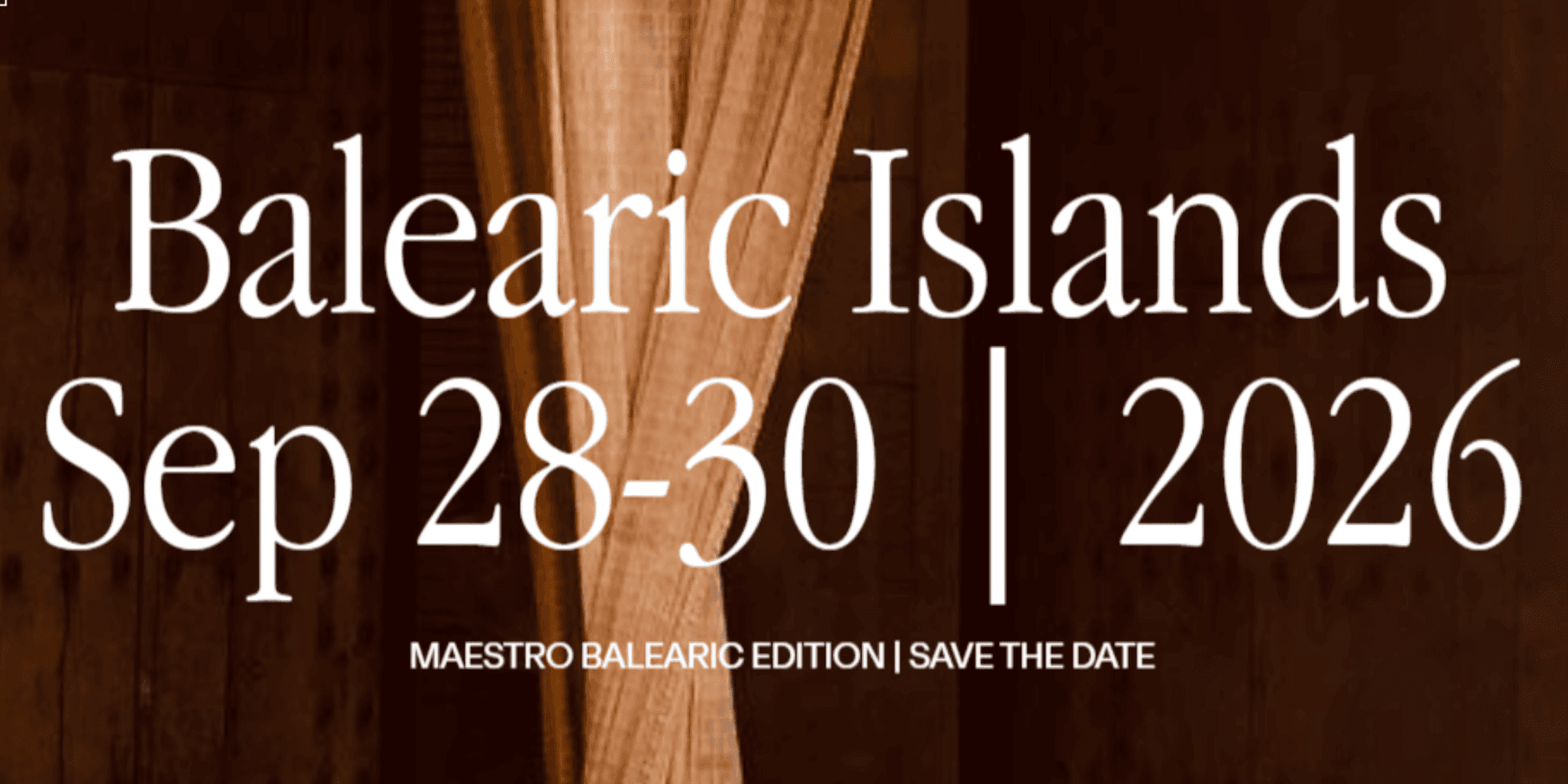 Balearic Islands Sep 28-30 | 2026